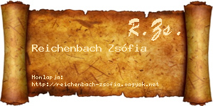 Reichenbach Zsófia névjegykártya