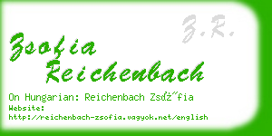 zsofia reichenbach business card
